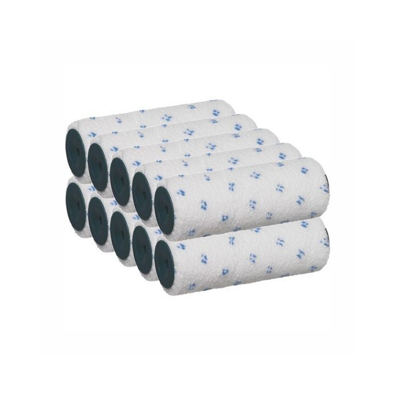 Rouleaux microfibre 100mm poils 10mm (par 10)